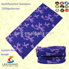 LINGSHANG Umwelt Polyester bandana multifunktionale nahtlose Tube bandana stretchy Outdoor Sport Stirnbänder